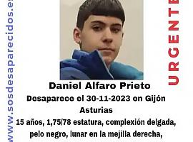 Intensa búsqueda de Daniel Alfaro Prieto, adolescente de 15 Años desaparecido en Gijón