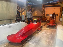 Israel Blanco en  la copa del mundo BOBSLEIGH en Noruega