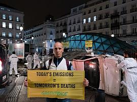 Impacto mortal de las emisiones de grandes petroleras y gasistas europeas en el foco de Greenpeace