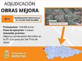 Fomento otorga un contrato de 418.000 euros para la reorganización del tráfico en el cruce de la ST1 y la variante en San Tirso de Abres