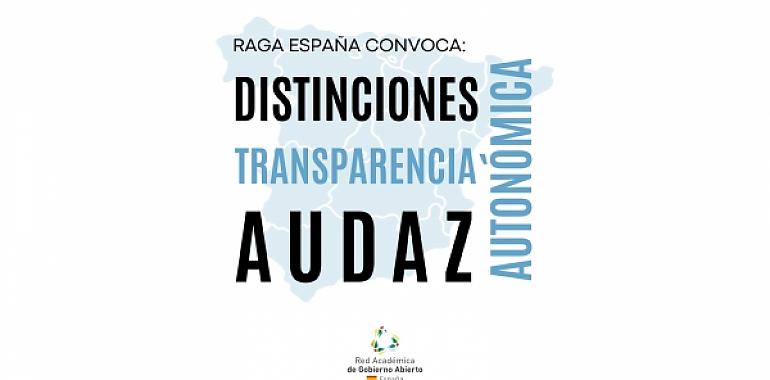 Ganadores de las distinciones AUDAZ, reconociendo las mejores iniciativas de transparencia a nivel autonómico