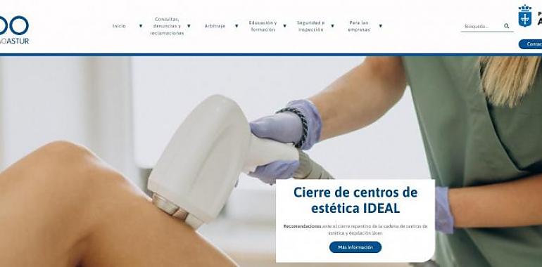 Consumo ofrece información para las personas afectadas por el cierre de los centros de estética Ideal