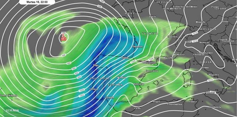 La previsión de Meteored: la borrasca Irene dejará lluvias de más de 100 l/m²