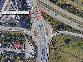 Se cortará un carril por sentido de la ASII a la entrada de Gijón/Xixón