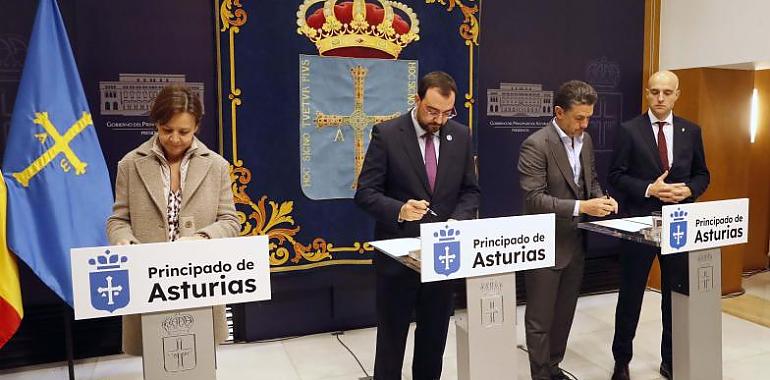 El Principado firma con el Real Sporting y el Ayuntamiento de Gijón el protocolo para impulsar la candidatura de El Molinón a sede del Mundial 2030