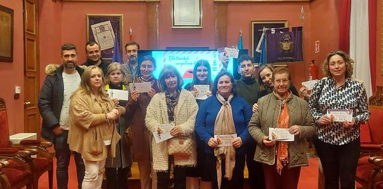 La Asociación de Autónomos Comerciantes y Servicios de Villaviciosa entregó los premios del sorteo de 4000€ de Navidad