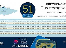 ¡Más fácil que nunca llegar al Aeropuerto de Asturias!: 51 conexiones diarias en autobús desde Oviedo, Gijón, Avilés y Castrillón