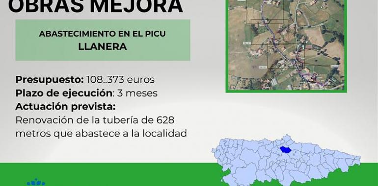 El Picu se renueva: 108.000 euros para mejorar el abastecimiento de agua