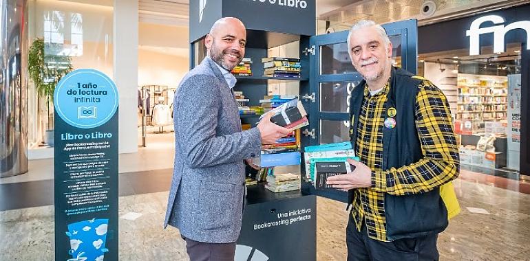 Parque Principado celebra un año de "Libro x libro": más de 2.000 intercambios y una donación de Fnac