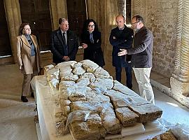 Descubierto un posible sarcófago del rey Ramiro I en las obras de Santa María del Naranco