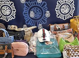 La Policía Nacional desmantela un grupo criminal dedicado a la distribución de material falsificado en Asturias