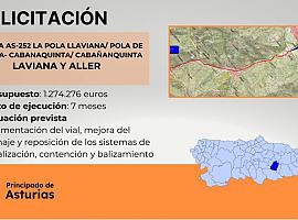 1,2 millones de euros para mejorar la carretera AS-252 en Laviana