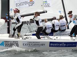 Echegoyen obtiene dos triunfos y una derrota muy ajustada en el primer día del Mundial de Perth