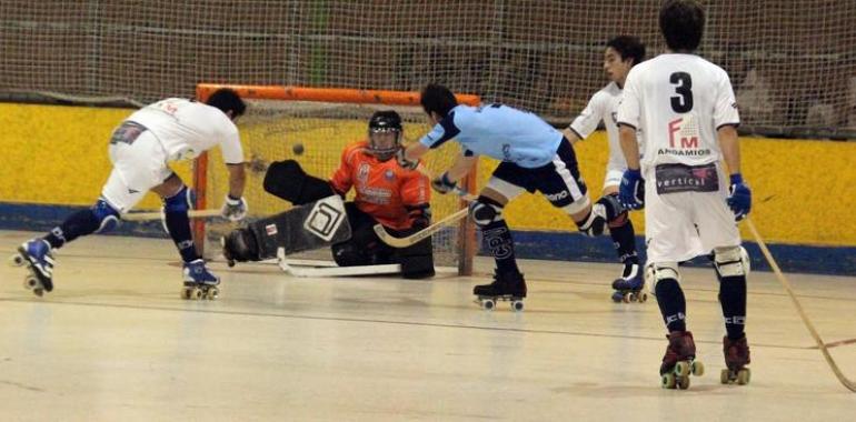 El FM Oviedo logró la única victoria de los máximos representantes asturianos en hockey patines