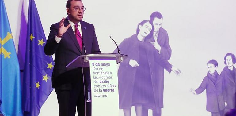Adrián Barbón aboga en el Día del Exilio por “abrir de par en par las puertas del recuerdo para no cometer los mismos errores de antaño”