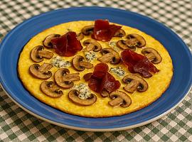 Recetas de una abuela asturiana: Tortilla abierta de cecina y cabrales (más sabrosa que el beso de una madre cuando estás malo)