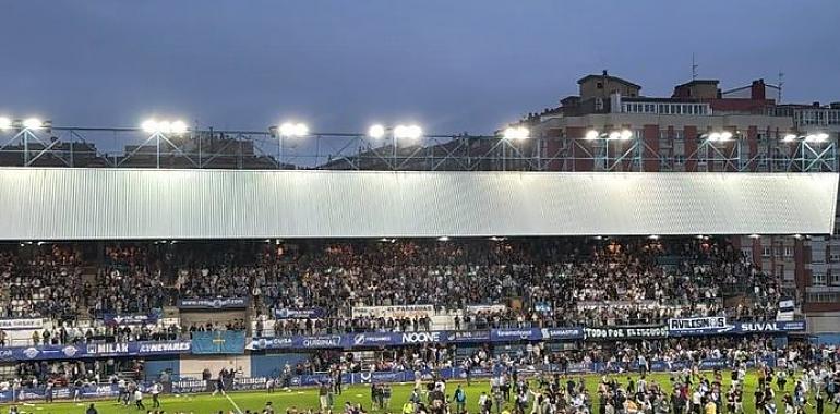 El Real Avilés culmina su milagro: golea al Majadahonda (4-0) y asciende a Primera Federación en una noche para la eternidad