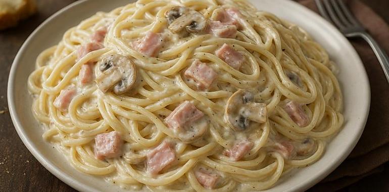 Recetas de una abuela asturiana: Espaguetis con salsa de Cabrales ( como dar un besín en la boca a la tierrina)