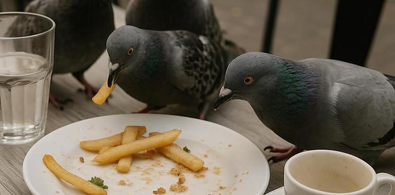 Gijón planta cara al descontrol de gaviotas y palomas con la ayuda del sector hostelero: “La implicación ciudadana es clave para consolidar los avances”