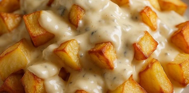 Recetas de una abuela asturiana: Patates con salsa Cabrales (como Dios manda)