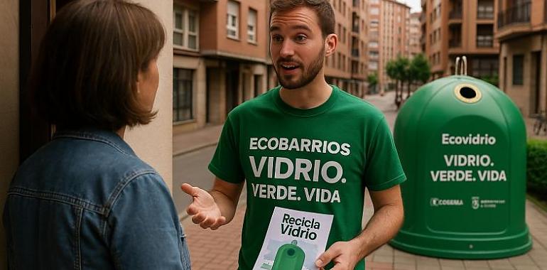 Avilés lanza la mayor campaña de reciclaje de vidrio puerta a puerta gracias a la inteligencia artificial