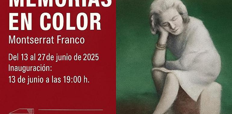 La artista Montserrat Franco, enferma de Alzheimer, expone en Gijón su personal homenaje a los paisajes de Asturias