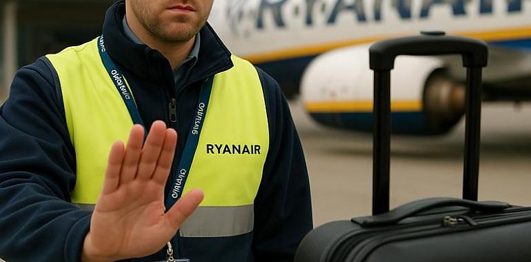 Una asturiana no pudo despedirse de su familiar moribundo porque Ryanair le exigió pagar por su equipaje de mano