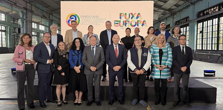 Oviedo lanza su imagen para ser Capital Europea de la Cultura 2031 con un grito al futuro: “Puxa Europa, the future is now”