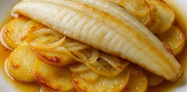 Recetas de una abuela asturiana: Lenguadina con patatines panadera (se deshace en la boca como un suspiru de domingo)