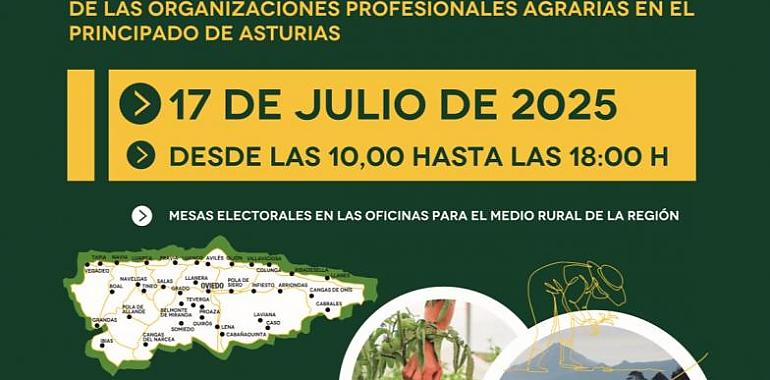 Asturias convoca a 6.159 profesionales del campo a las urnas: el 17 de julio se celebran las elecciones agrarias con cinco organizaciones en liza