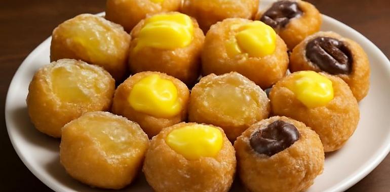 Recdetas de una abuela axsturiana: Buñuelos de viento con pelo dánxel, crema pastelera y chocolate (esta receta que fará que toos en casa queden llocos de repetir)