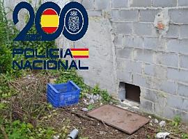 La Policía Nacional desmantela en Avilés un grupo criminal especializado en robos de cobre por el método del butrón