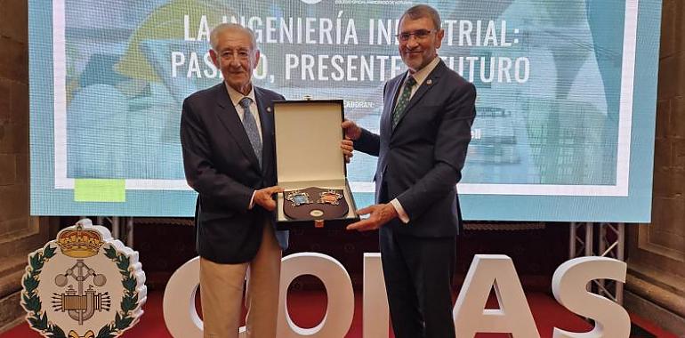 El Colegio de Ingenieros Industriales de Asturias distingue a Iberastur Ingeniería y Emilio Núñez Rea en una gala que conmemora su 75.º aniversario