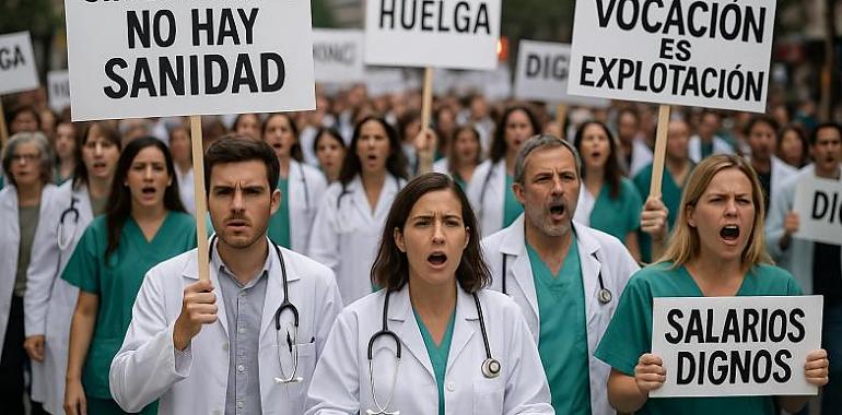 Tras la rebelión de los profesores, los médicos asturianos amenazan con una huelga igual de contundente por salarios y traslados