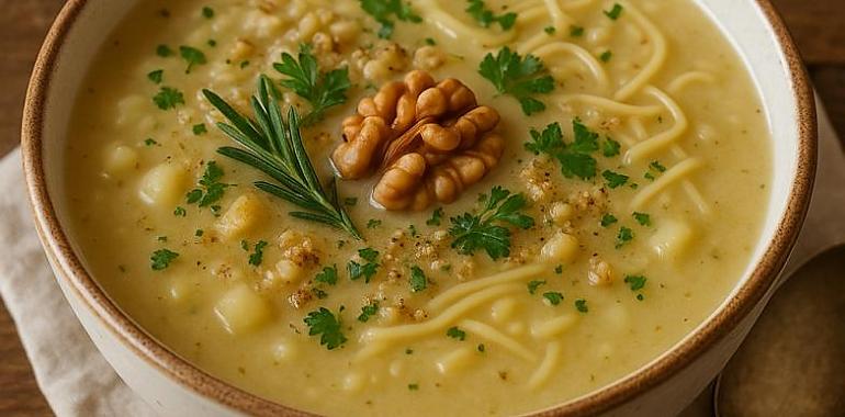 Recetas de una abuela asturiana: Sopa de nueches y promeses (la receta que Balbina soñó cuando quería ser cantante de tonada)