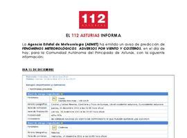 El 112 lleva atendidas hoy cientos de llamadas e incidencias a causa del fuerte viento