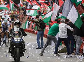 La Vuelta entra en Asturias bajo máxima tensión: protestas propalestinas, 600 guardias civiles y temor a otro boicot como en Bilbao