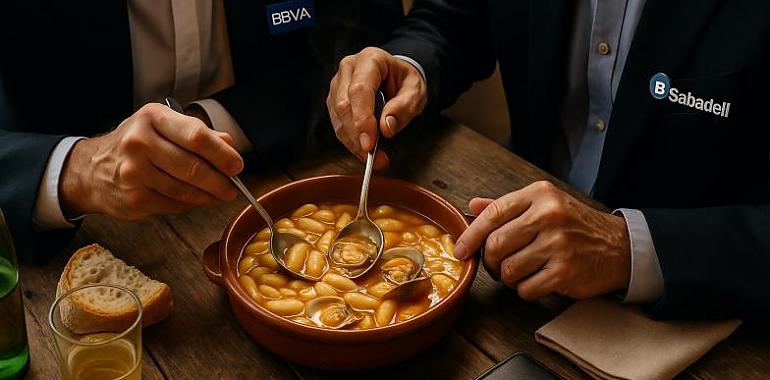 Recetas de una abuela asturiana: Fabes con almejes a la sidra de la Concordia (pa sentar a dos xefes de dos bancos y que firmen un OPA sin atragantase)