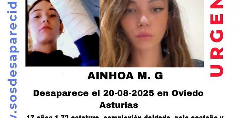 Desaparecida Ainhoa, de 17 años: Oviedo y Gijón se vuelcan en la búsqueda tras tres semanas sin rastro
