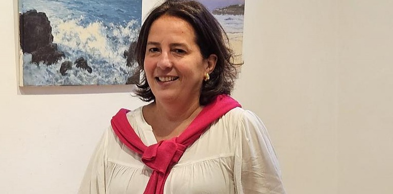 La Fundación Alvargonzález se tiñe de azul con la obra de Blanca de Bonrostro
