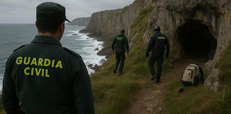 La costa que traga secretos: la Guardia Civil busca a una mujer desaparecida entre los acantilados de Gozón