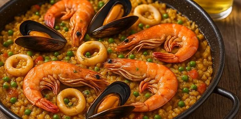 Recetas de una abuela asturiana: La paella “lógica y ecolóxica” de la Abuela Balbina (de mariscu y con culín de sidra)