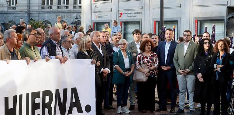 Barbón mantiene el pulso por el Huerna: “He venido a dar la cara por Asturias"