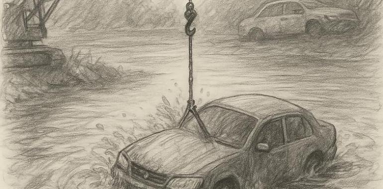 Encuentran dos coches en una balsa de Ribadesella: ¿están dentro Mari Trini y su bebé, desaparecidas hace 38 años