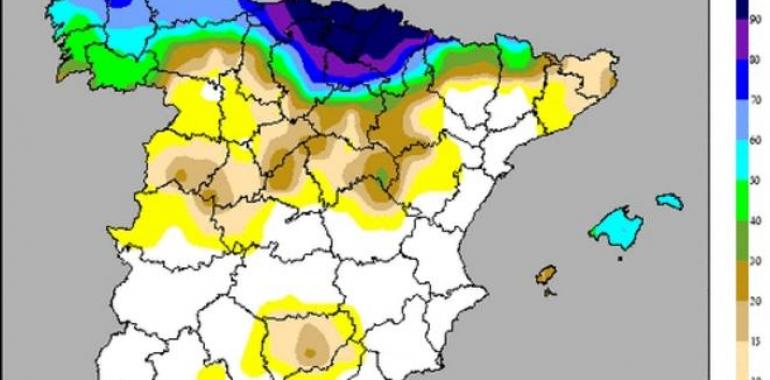 Diez puertos de montaña asturianos requieren cadenas