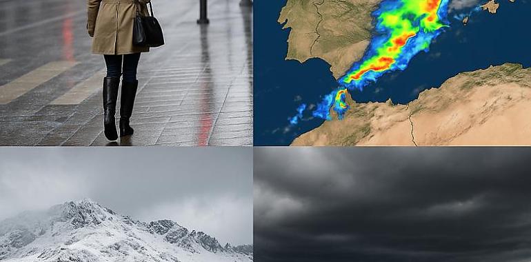 El chorro polar vuelve a sacudir España… pero Asturias esquivará lo peor: lluvias intermitentes, poca nieve y un puente más templado de lo normal