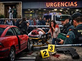 Un disparo en la cabeza, un coche rojo y un hospital en shock: el enigma que sacude Oviedo