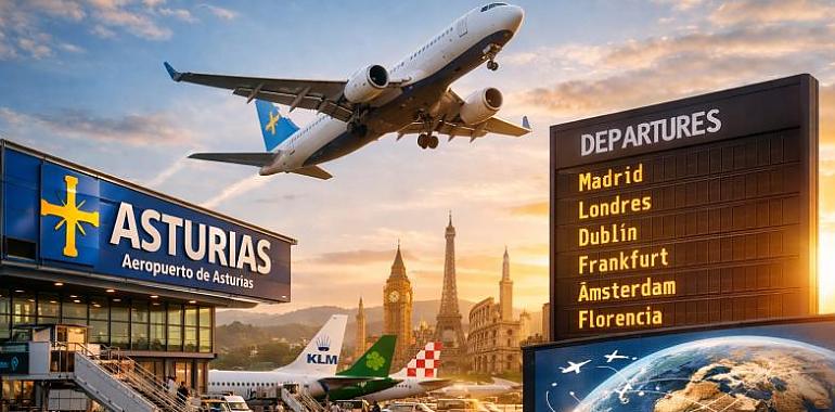 Asturias rompe su techo aéreo: el aeropuerto supera por primera vez los dos millones de pasajeros y entra en la primera división de la conectividad