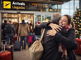 Cuando volver a casa es el mejor regalo: Asturias se llena de maletas, abrazos y cifras récord por Navidad