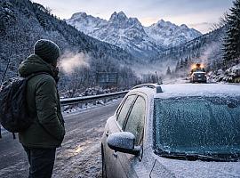 Asturias tirita: la ola de frío deja mínimas de -10,6 ºC y activa avisos por heladas y riesgo notable de aludes en Picos